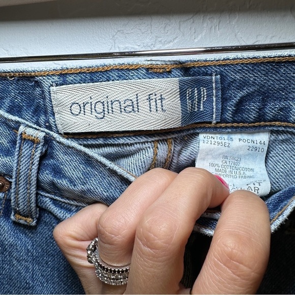 Gap Vintage 90's Original Fit Blue Jeans Size 2 Regular - Picture 2 of 7